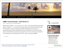 Tablet Screenshot of californiabeaches.wordpress.com