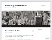 Tablet Screenshot of howtowinatonlineroulette71.wordpress.com