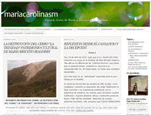 Tablet Screenshot of mariacarolinasm.wordpress.com