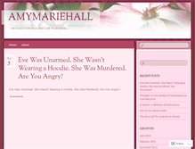 Tablet Screenshot of amymariehall.wordpress.com