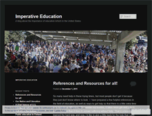 Tablet Screenshot of imperativeeducation.wordpress.com