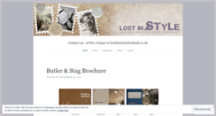 Desktop Screenshot of lostinstyle.wordpress.com