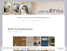 Tablet Screenshot of lostinstyle.wordpress.com