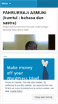 Mobile Screenshot of fahruraji.wordpress.com