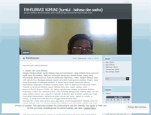 Tablet Screenshot of fahruraji.wordpress.com