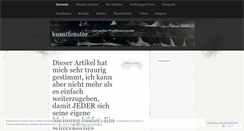Desktop Screenshot of kunstfenster.wordpress.com