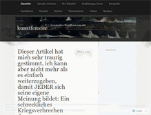 Tablet Screenshot of kunstfenster.wordpress.com