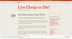 Desktop Screenshot of livecheapordie.wordpress.com