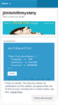 Mobile Screenshot of jimismithmystery.wordpress.com