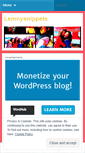 Mobile Screenshot of lemnysnippets.wordpress.com