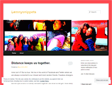 Tablet Screenshot of lemnysnippets.wordpress.com