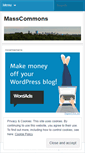 Mobile Screenshot of masscommons.wordpress.com
