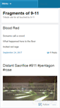 Mobile Screenshot of fragmentsof911.wordpress.com