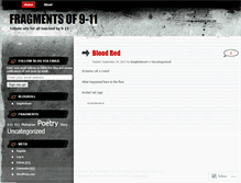 Tablet Screenshot of fragmentsof911.wordpress.com