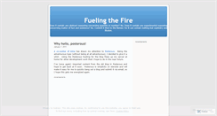 Desktop Screenshot of fuelingthefire.wordpress.com
