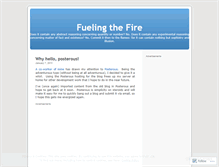 Tablet Screenshot of fuelingthefire.wordpress.com