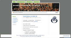Desktop Screenshot of brusselsphilharmonic.wordpress.com