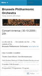 Mobile Screenshot of brusselsphilharmonic.wordpress.com
