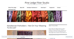 Desktop Screenshot of pineledgefiberstudio.wordpress.com