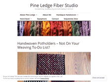 Tablet Screenshot of pineledgefiberstudio.wordpress.com