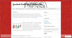 Desktop Screenshot of greenlandshealth.wordpress.com