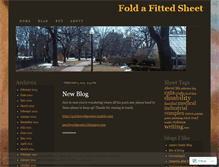 Tablet Screenshot of foldafittedsheet.wordpress.com