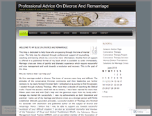 Tablet Screenshot of divorceandremarriage.wordpress.com