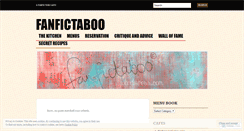 Desktop Screenshot of fanfictaboo.wordpress.com