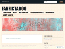 Tablet Screenshot of fanfictaboo.wordpress.com