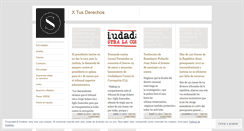 Desktop Screenshot of luchaportusderechos.wordpress.com