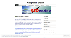 Desktop Screenshot of geografiaeensino.wordpress.com