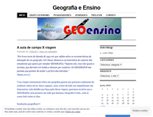 Tablet Screenshot of geografiaeensino.wordpress.com