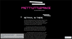 Desktop Screenshot of prettylittleprince.wordpress.com