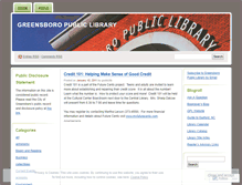 Tablet Screenshot of greensborolibrary.wordpress.com