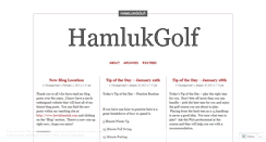 Desktop Screenshot of hamlukgolf.wordpress.com