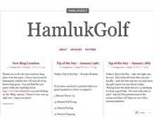 Tablet Screenshot of hamlukgolf.wordpress.com