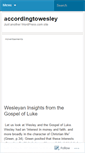 Mobile Screenshot of accordingtowesley.wordpress.com