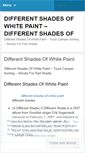 Mobile Screenshot of differentshadesofwhitepaintrreq.wordpress.com