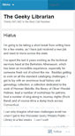 Mobile Screenshot of geekylibrarian.wordpress.com