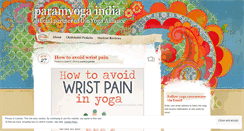 Desktop Screenshot of paramyogaindia.wordpress.com