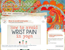 Tablet Screenshot of paramyogaindia.wordpress.com