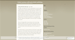 Desktop Screenshot of khlawrence.wordpress.com