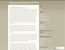Tablet Screenshot of khlawrence.wordpress.com