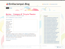 Tablet Screenshot of emiliaciampa.wordpress.com