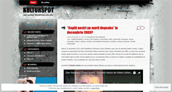 Desktop Screenshot of kulturspot.wordpress.com