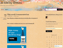 Tablet Screenshot of brittanihill.wordpress.com