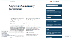 Desktop Screenshot of gurstein.wordpress.com