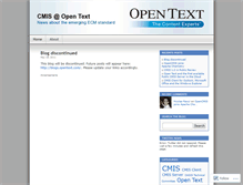 Tablet Screenshot of cmis.wordpress.com