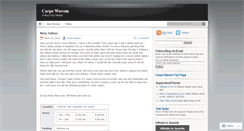Desktop Screenshot of carpewavem.wordpress.com