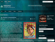 Tablet Screenshot of kidcarter.wordpress.com